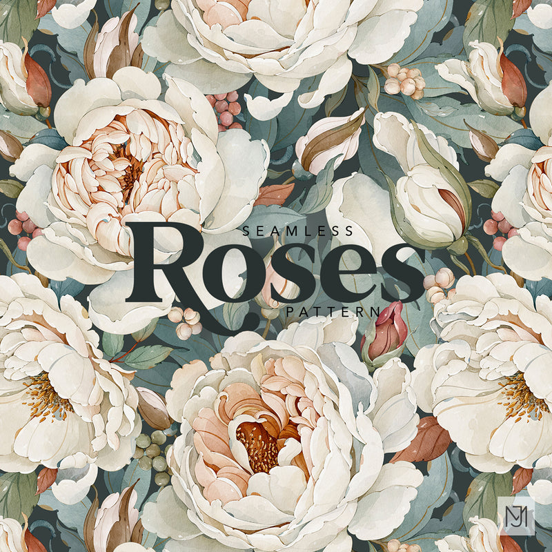 Roses Seamless Pattern - 104