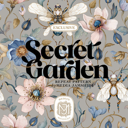 Secret Garden Seamless Pattern - 118