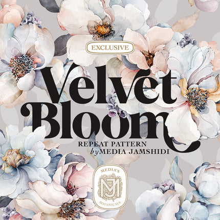 Velvet Bloom Seamless Pattern - 115