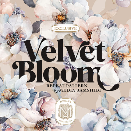 Velvet Bloom Seamless Pattern - 115