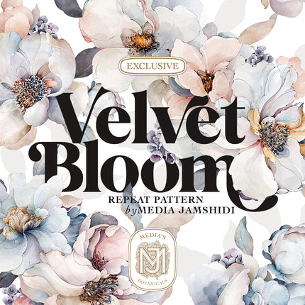 Velvet Bloom Seamless Pattern - 115