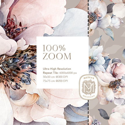 Velvet Bloom Seamless Pattern - 115