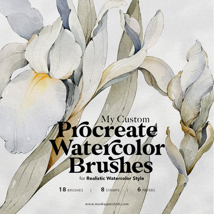My Custom Watercolor Brushes for Procreate