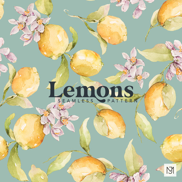 Lemons Seamless Pattern - 032