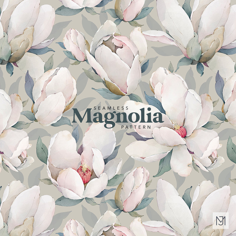 Magnolia Seamless Pattern - 090