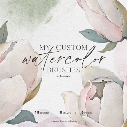 My Custom Watercolor Brushes for Procreate