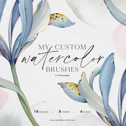 My Custom Watercolor Brushes for Procreate