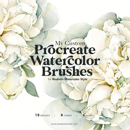 My Custom Watercolor Brushes for Procreate