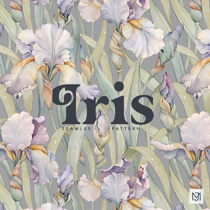 Iris Seamless Pattern - 107