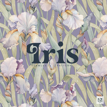 Iris Seamless Pattern - 107