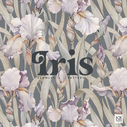 Iris Seamless Pattern - 107