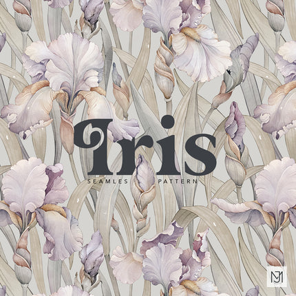 Iris Seamless Pattern - 107