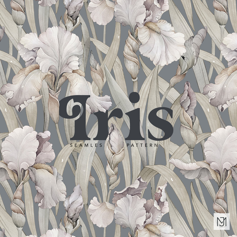 Iris Seamless Pattern - 107