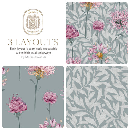 Quiet Garden Seamless Pattern - 126