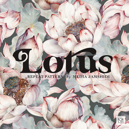 Lotus Seamless Pattern - 113