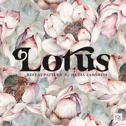 Lotus Seamless Pattern - 113