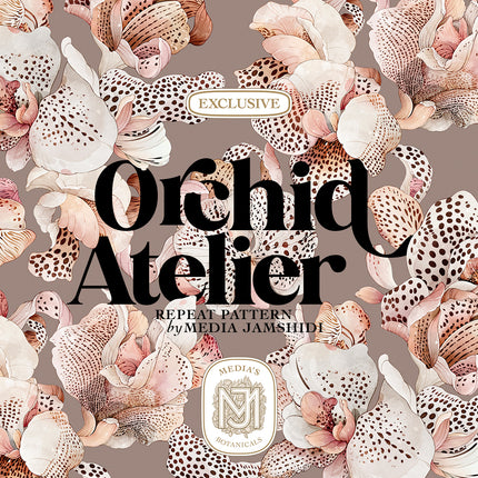 Orchid Atelier Seamless Pattern - 124