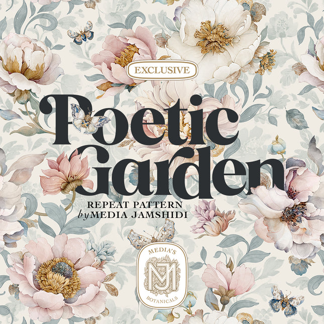 Poetic Garden Seamless Pattern - 122