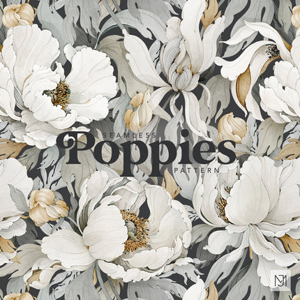 Poppies Seamless Pattern - 101