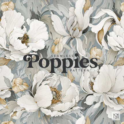 Poppies Seamless Pattern - 101