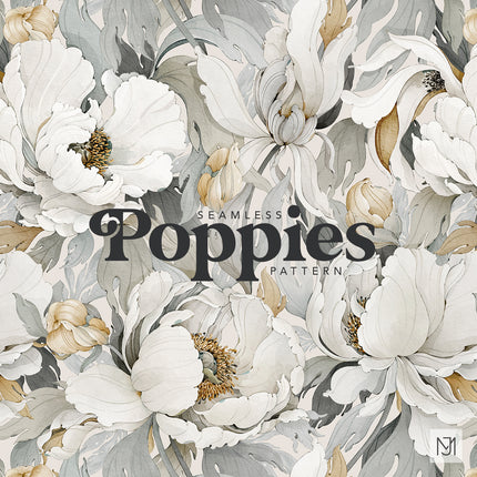 Poppies Seamless Pattern - 101