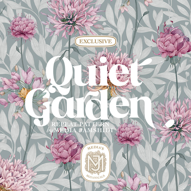 Quiet Garden Seamless Pattern - 126