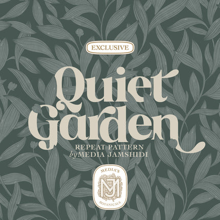 Quiet Garden Seamless Pattern - 126