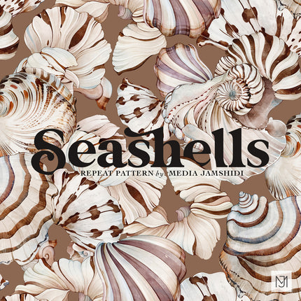 Seashells Seamless Pattern - 112