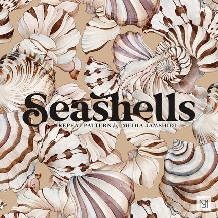 Seashells Seamless Pattern - 112