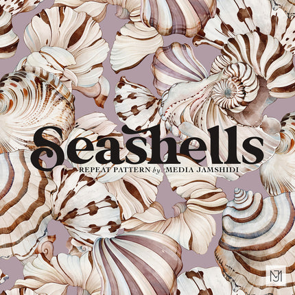 Seashells Seamless Pattern - 112