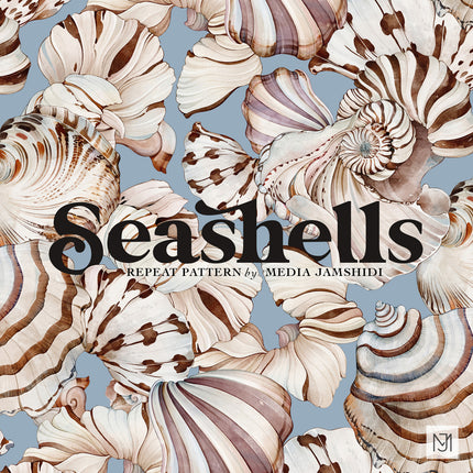 Seashells Seamless Pattern - 112