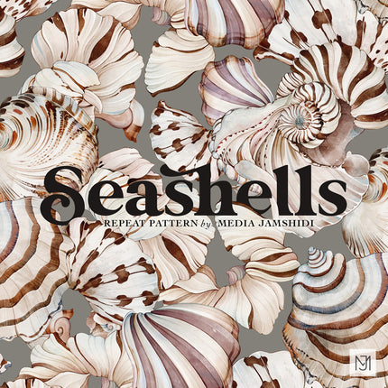 Seashells Seamless Pattern - 112