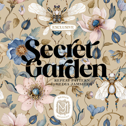 Secret Garden Seamless Pattern - 118