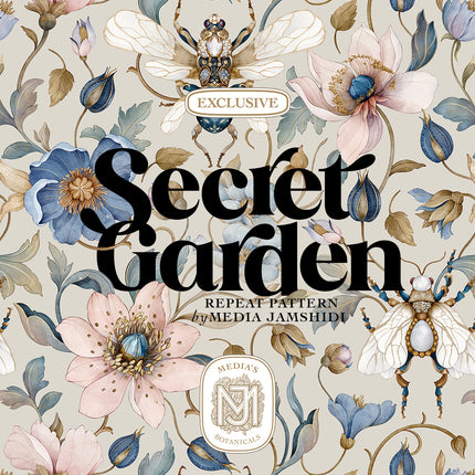 Secret Garden Seamless Pattern - 118