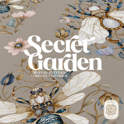 Secret Garden Seamless Pattern - 118