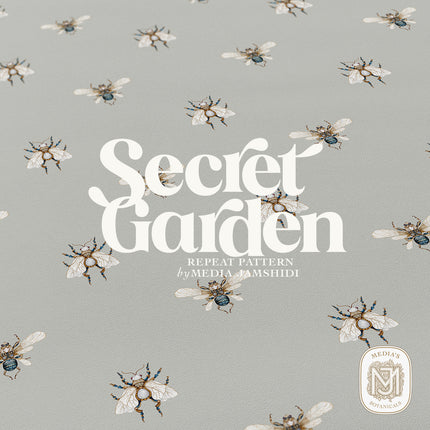 Secret Garden Seamless Pattern - 118