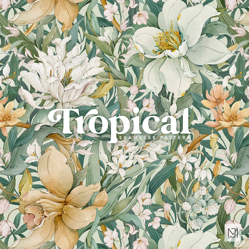 Tropical Seamless Pattern - 100