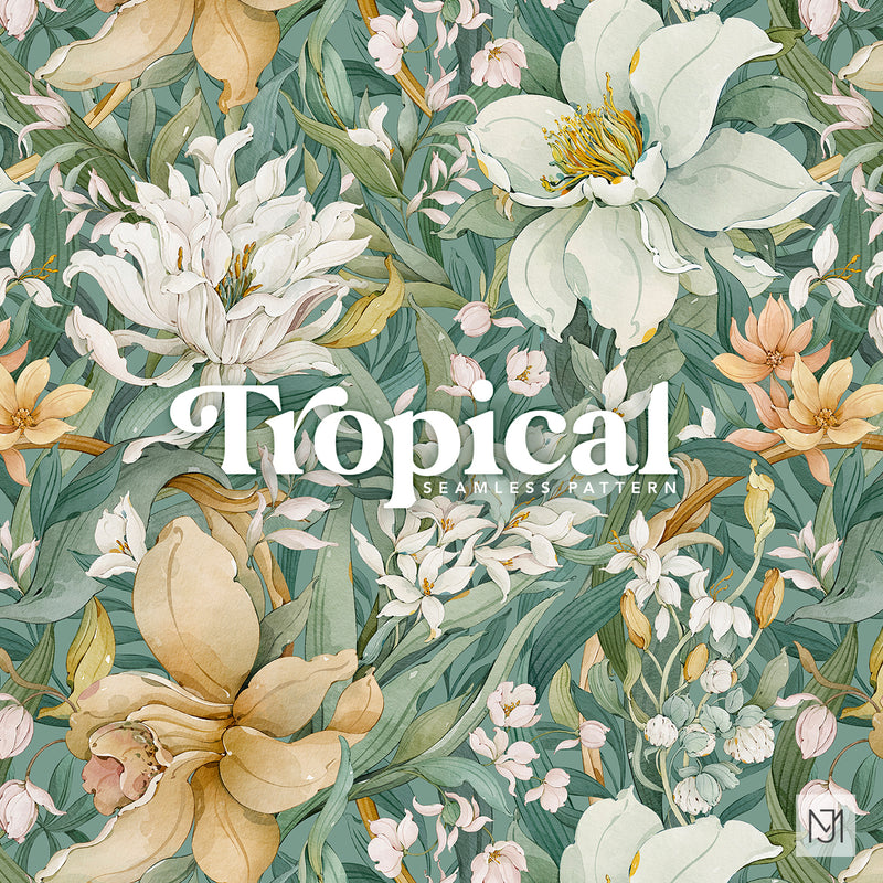 Tropical Seamless Pattern - 100