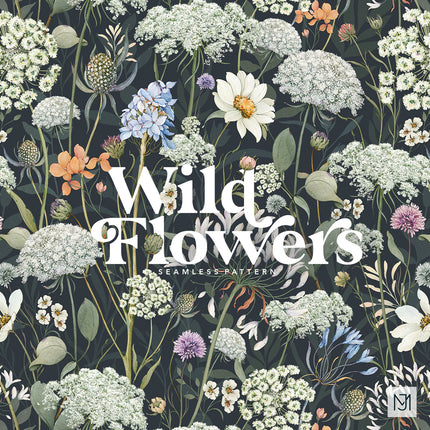 Wild Flowers Seamless Pattern - 108