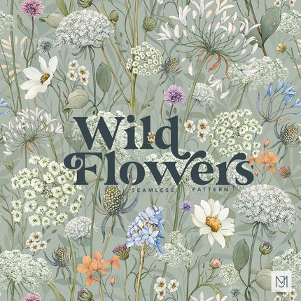 Wild Flowers Seamless Pattern - 108