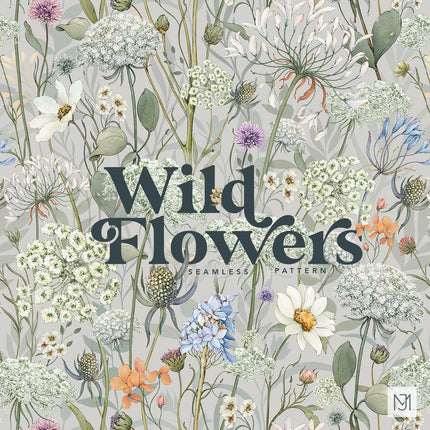 Wild Flowers Seamless Pattern - 108