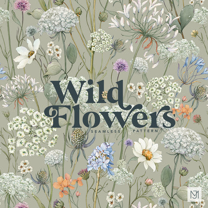 Wild Flowers Seamless Pattern - 108