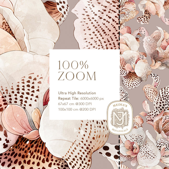 Orchid Atelier Seamless Pattern - 124