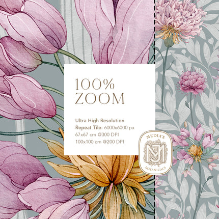 Quiet Garden Seamless Pattern - 126