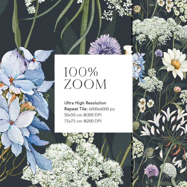 Wild Flowers Seamless Pattern - 108
