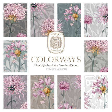 Quiet Garden Seamless Pattern - 126