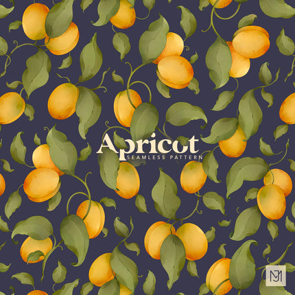 Apricot Seamless Pattern - 078
