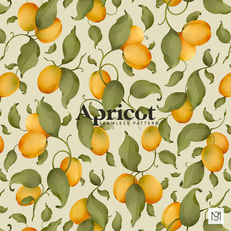Apricot Seamless Pattern - 078