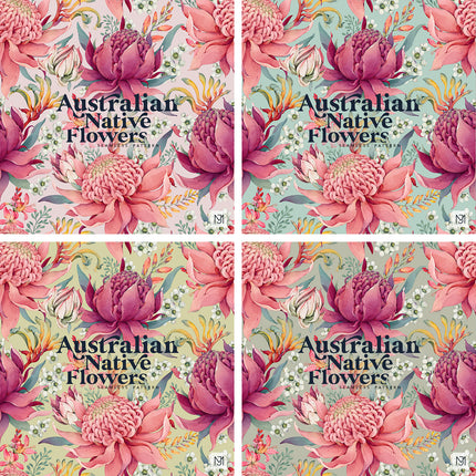 Australian Native Flowers Seamless Pattern - 092