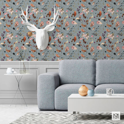 Autumn Fall Leaves Seamless Pattern - 040